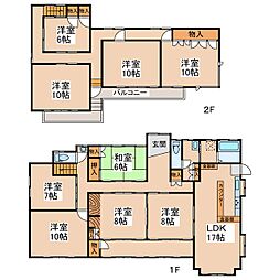 新井様貸住宅 9LDKの間取り