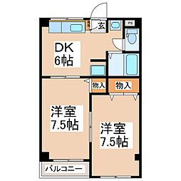 間取図画像 2DK