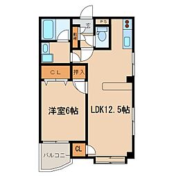 パークアベニュー 1LDKの間取図画像