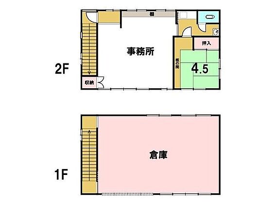 現況では1F倉...