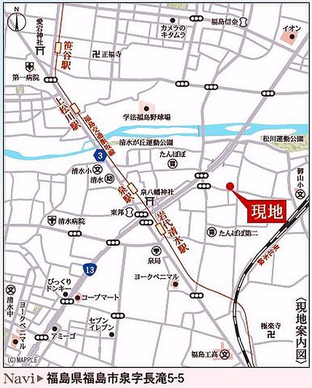 現地案内図