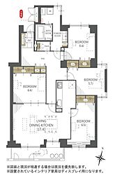 ロイヤルシャトー新さっぽろ 4LDKの間取図画像