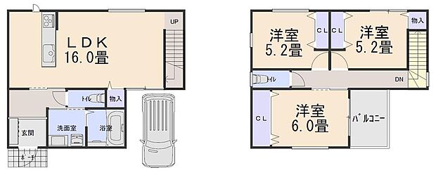 間取りプランになります。変更可能