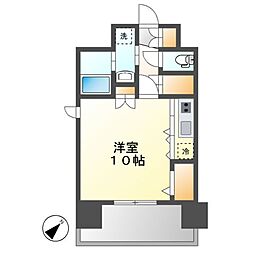 inspiration(インスピレーション) 12階ワンルームの間取り