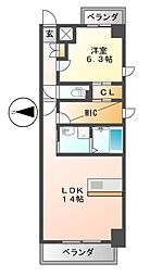間取図画像 1LDK