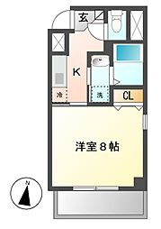 サン・錦本町ビル 12階1Kの間取り