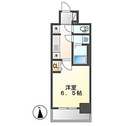 プレサンスＴＨＥ新栄 8階1Kの間取り