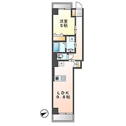 Ｂｅｒｇ　ＳＡＫＡＥ（ベルグ　サカエ） 5階1LDKの間取り