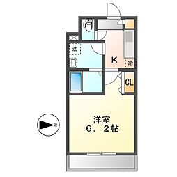 ＣＡＶＡＮＡ新栄（カバナ新栄） 11階1Kの間取り