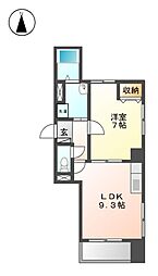 ＣＡＳＡ　ＮＩＳHＩＫＡＷＡ（カーサ　ニシカワ） 2階1LDKの間取り