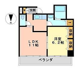 丸の内テラス（丸の内Ｔｅｒｒａｃｅ） 7階1LDKの間取り