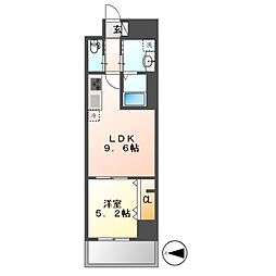 ＲＥＳＩＤＥＮＣＥ　ＤＲＡＣＡＥＮＡ（レジデンス　ドラセナ 7階1LDKの間取り