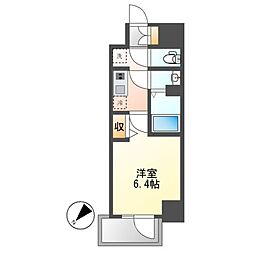 名古屋市営名城線 熱田神宮伝馬町駅 徒歩2分の賃貸マンション 5階1Kの間取り