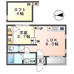 Abisko II 1階1LDKの間取り