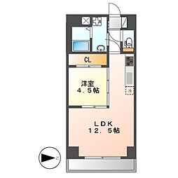 古出来エンブルコート（旧ＧＲＡＮＤＵＫＥ古出来） 5階1LDKの間取り