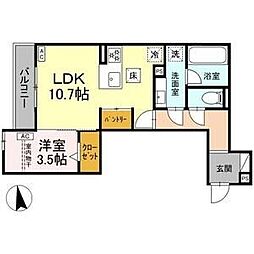 間取図画像 1LDK