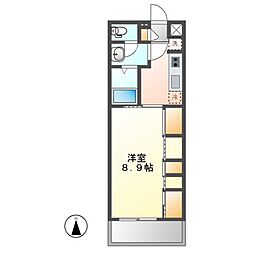 リブリ・la milonga 1階1Kの間取り