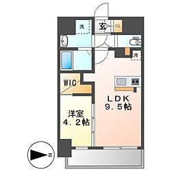 GranVia浄心 7階1SLDKの間取り