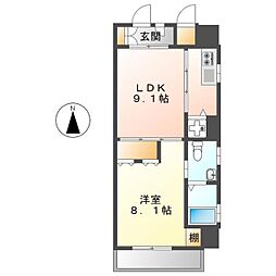 間取図画像 1LDK