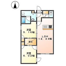 間取図画像 1SLDK