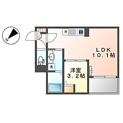 Jack shioike I 1LDKの間取図画像