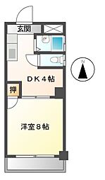 Wellbeing大須 1Kの間取図画像