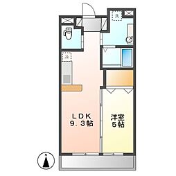 MT栄ビル 1LDKの間取図画像