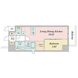 間取図画像 1LDK