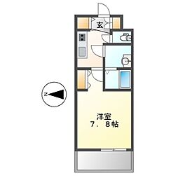 エスリード大須アヴェニュー 1Kの間取図画像