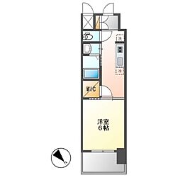 エステムコート名古屋グランツ 1DKの間取図画像