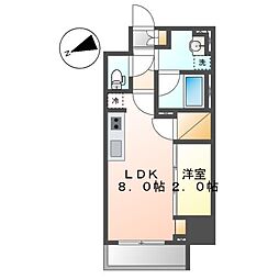 ストーリア名古屋城西 1LDKの間取図画像
