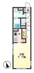 LUORE城西 ワンルームの間取図画像