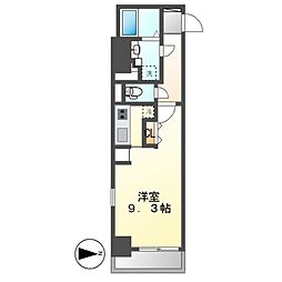 CasaGrandeAoi ワンルームの間取図画像