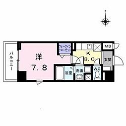 アーバンスクウェア丸の内 1Kの間取図画像