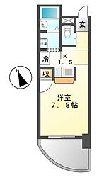 グランステージ千種 1Kの間取図画像