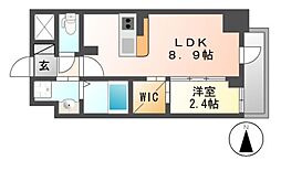 ハーモニーレジデンス名古屋EAST 1LDKの間取図画像