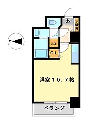 メゾンドール栄 ワンルームの間取図画像