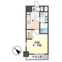 パルティーダ 1Kの間取図画像