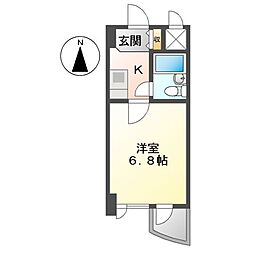 ライオンズマンション丸の内第5 1Kの間取図画像