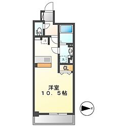 CasaGrandeAoi ワンルームの間取図画像