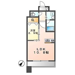 ポルタニグラ千種 1LDKの間取図画像