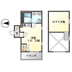 アーバン栄 ワンルームの間取図画像