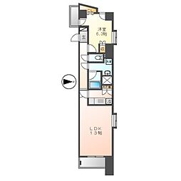 センチュリーフジミ 1LDKの間取図画像