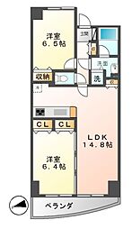 さくらヒルズフジミ 2LDKの間取図画像