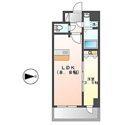ファステート東別院シュプール 1LDKの間取図画像