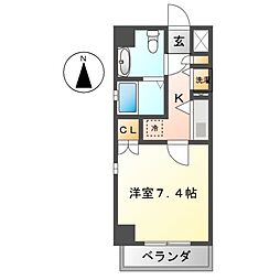 izumi 1Kの間取図画像
