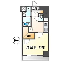 イーハトーブ大曽根 1Kの間取図画像