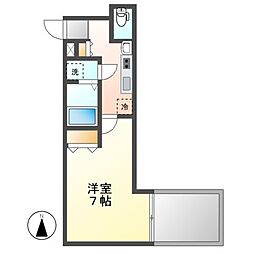 レジデンス名古屋千代田 1Kの間取図画像