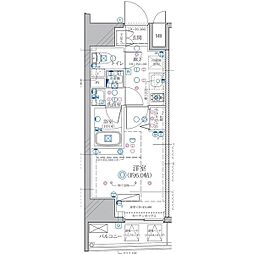 ディアレイシャス東別院 1Kの間取図画像