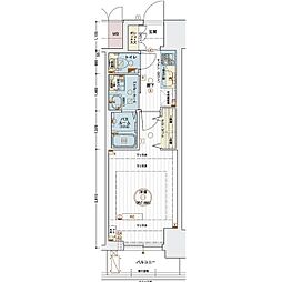 エステムコート名古屋今池アーバンゲート 1Kの間取図画像
